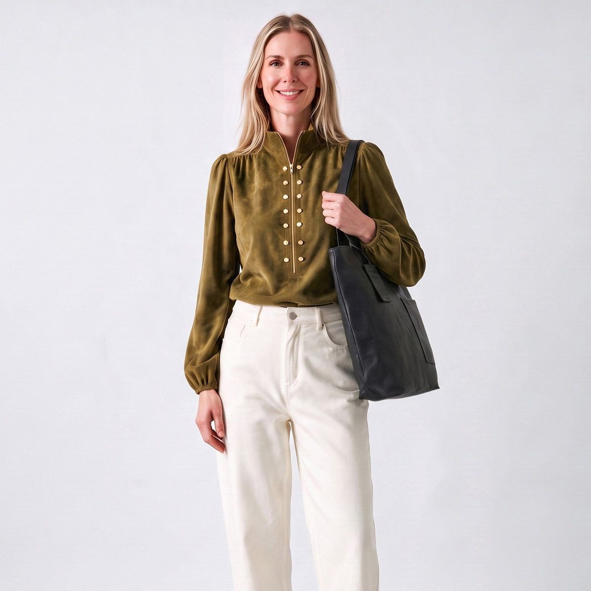 Leon Leather Tote Bag - Image 11