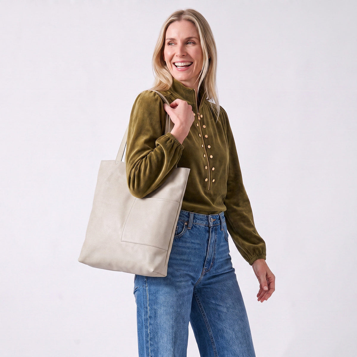 Leon Leather Tote Bag - Image 17
