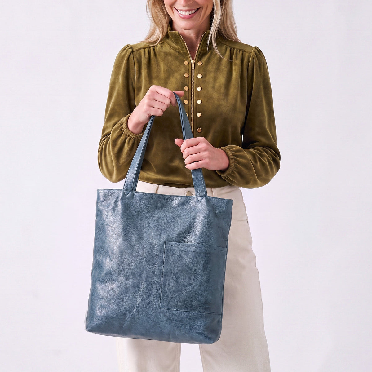 Leon Leather Tote Bag - Image 30