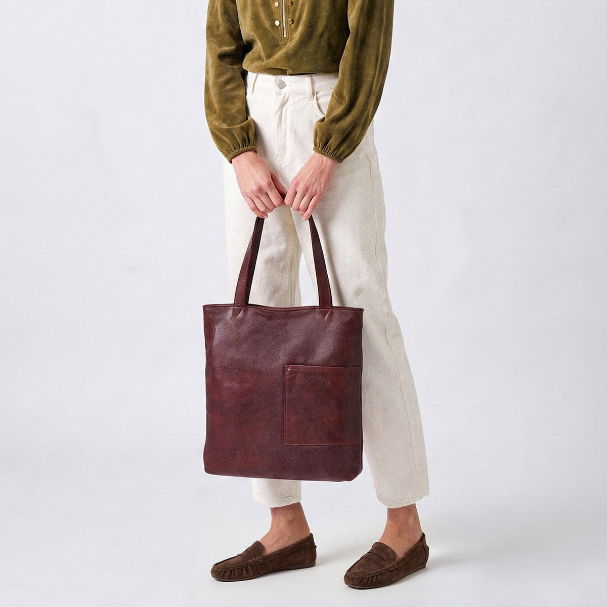 Leon Leather Tote Bag - Image 22
