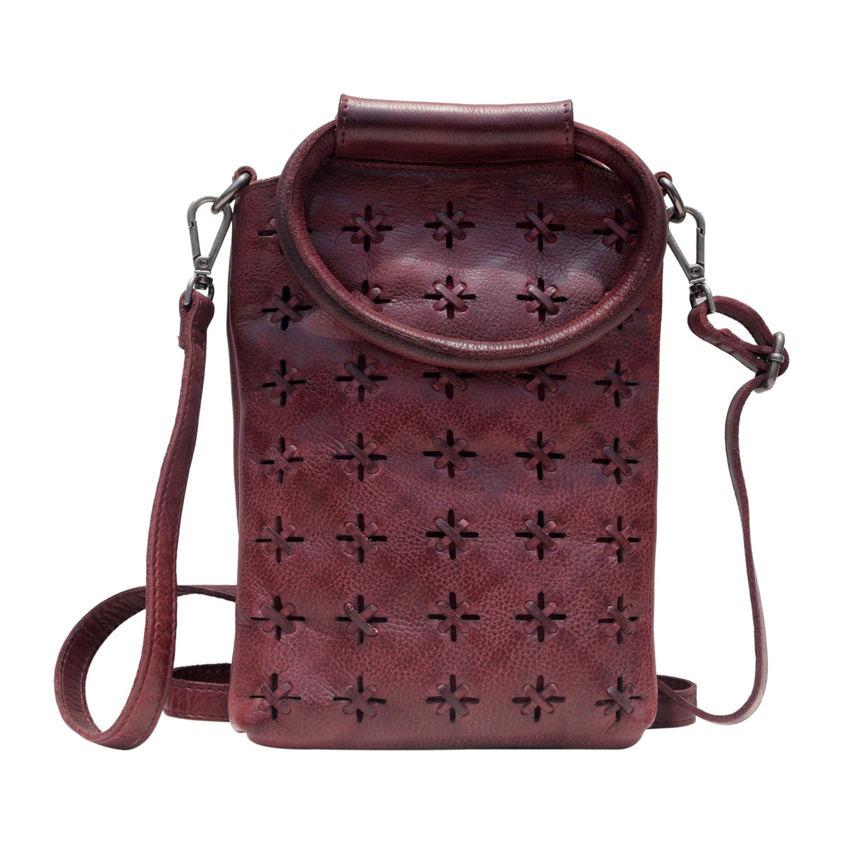 Cooper Leather Crossbody Bag - Oxblood