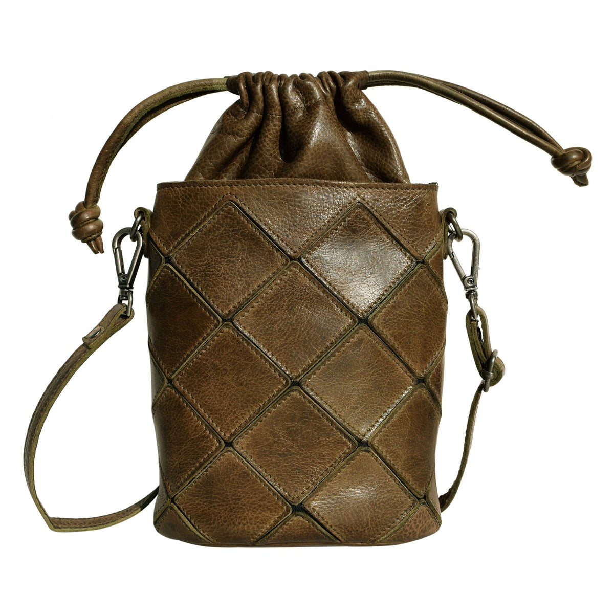 Payne Leather Crossbody Bag - Moss