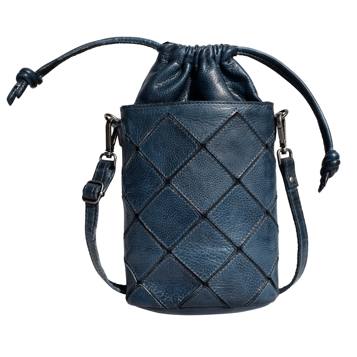 Payne Leather Crossbody Bag - Denim