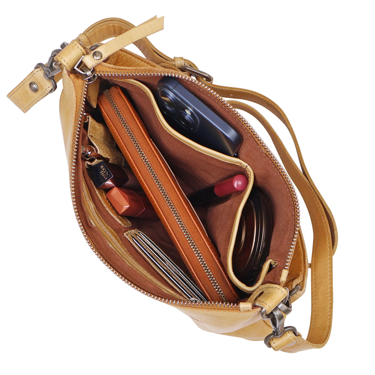 Stevie Leather Crossbody Bag - Image 16