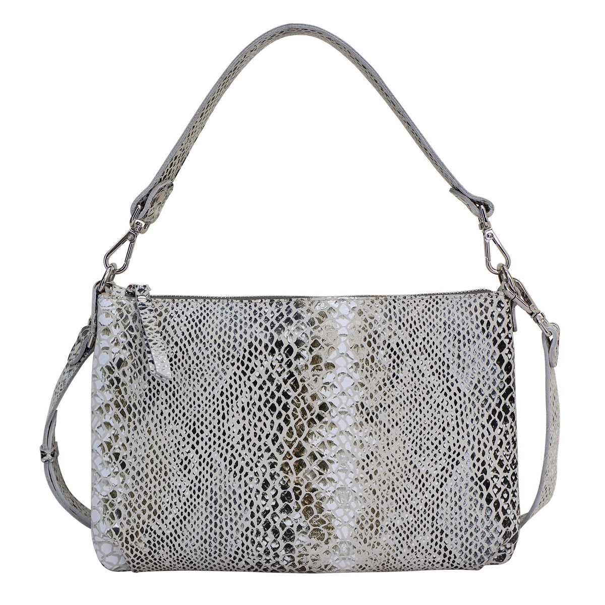 Stevie Leather Crossbody Bag - Cobra