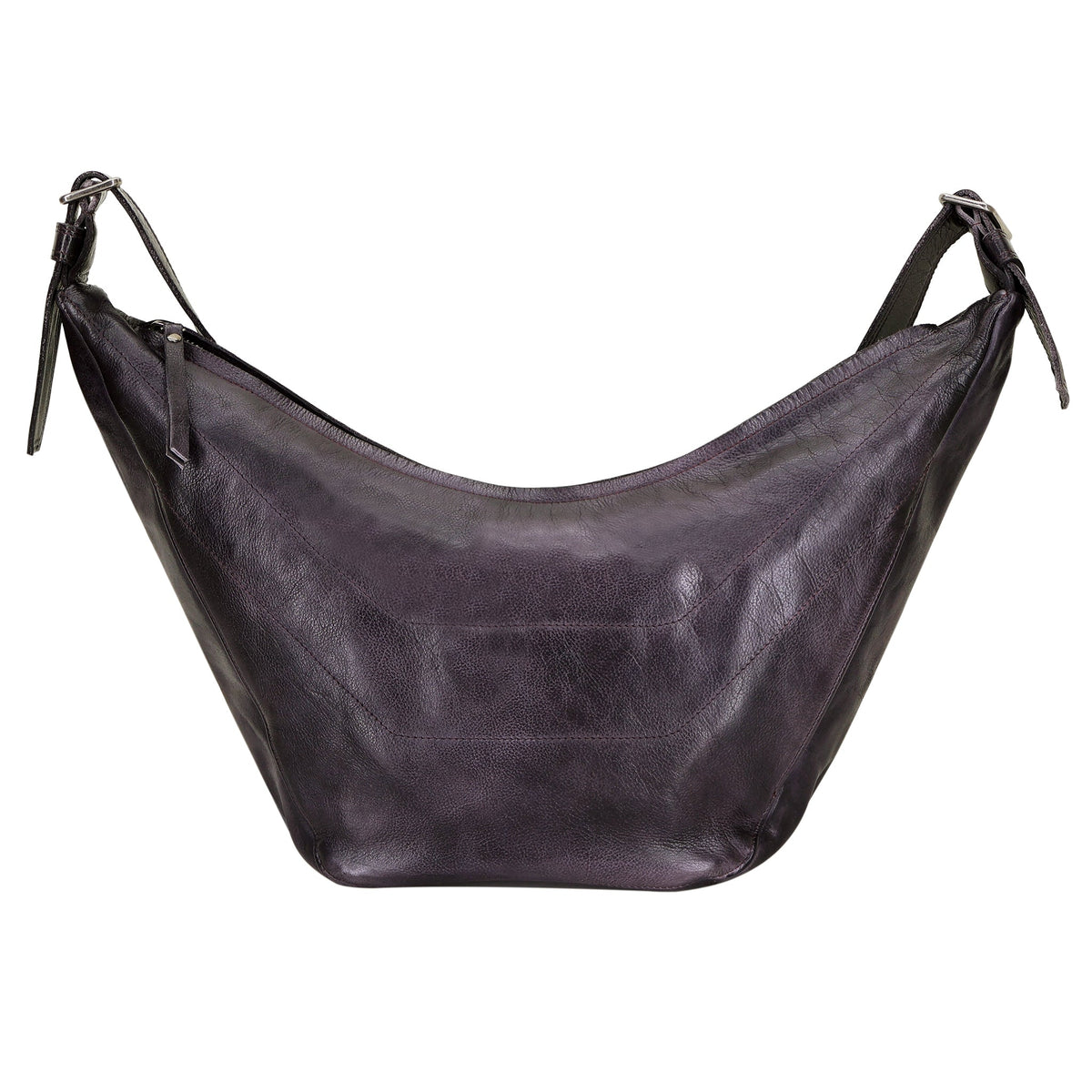 Boone Leather Sling Bag - Eggplant