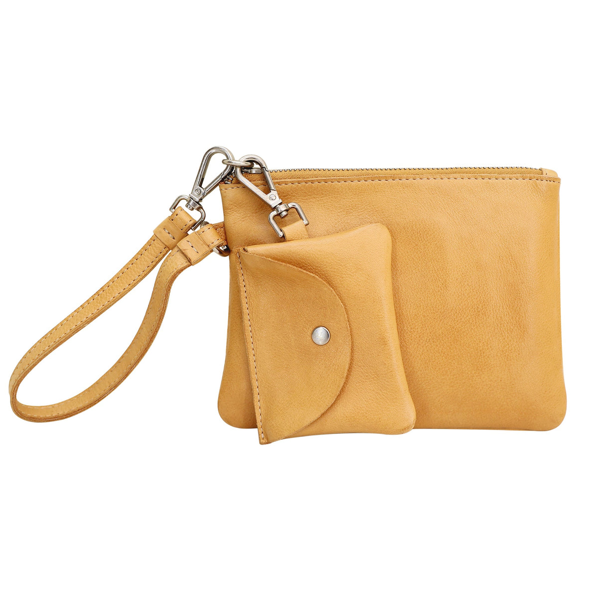 Poetry Leather Pouches - Camel