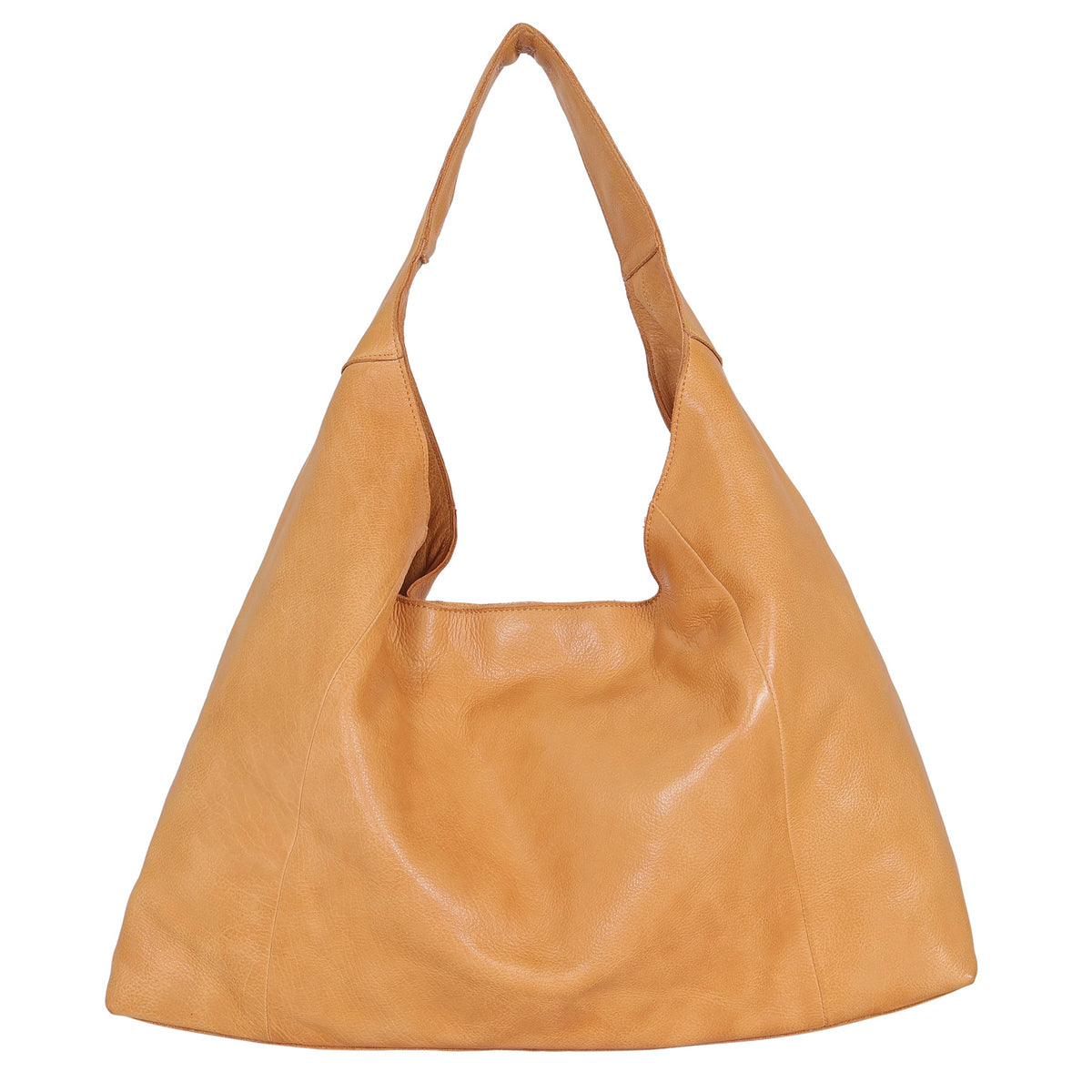 Lindsey Leather Tote Bag - Camel