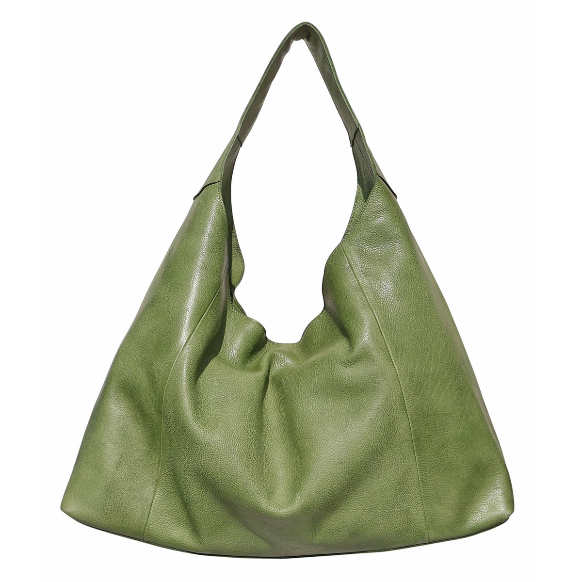 Lindsey Leather Tote Bag - Grass