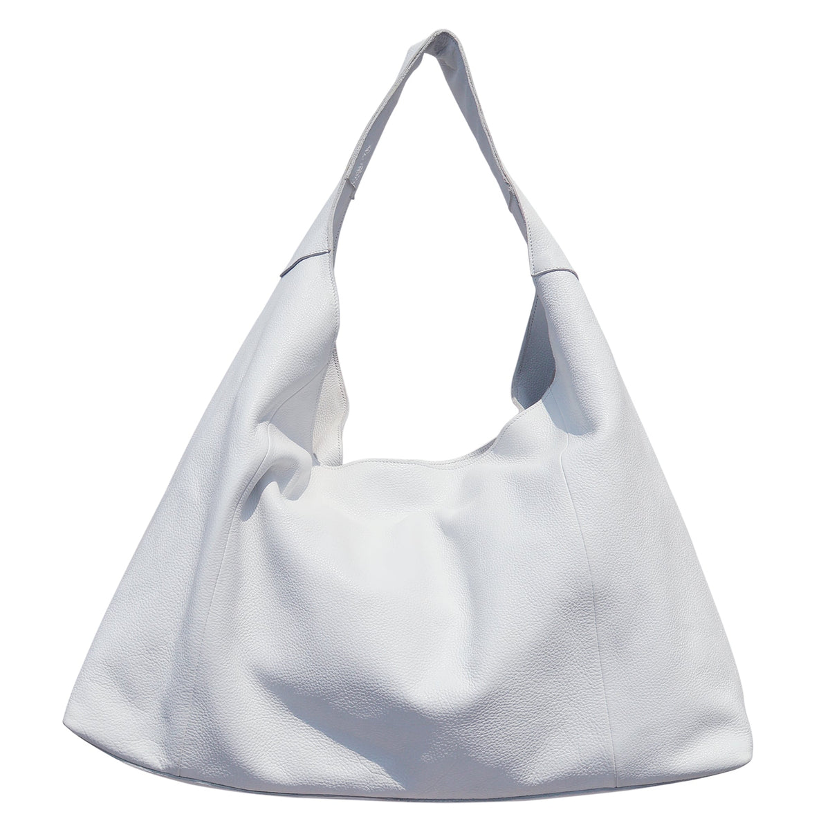 Lindsey Leather Tote Bag - White