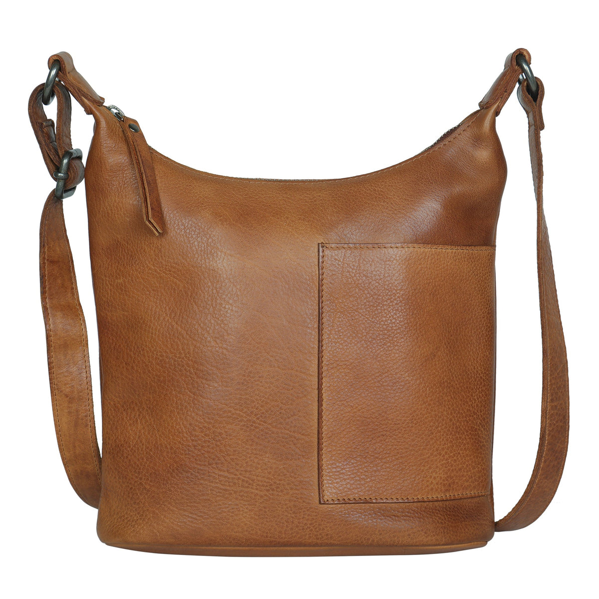 Kerry Leather Crossbody Bag - Cognac