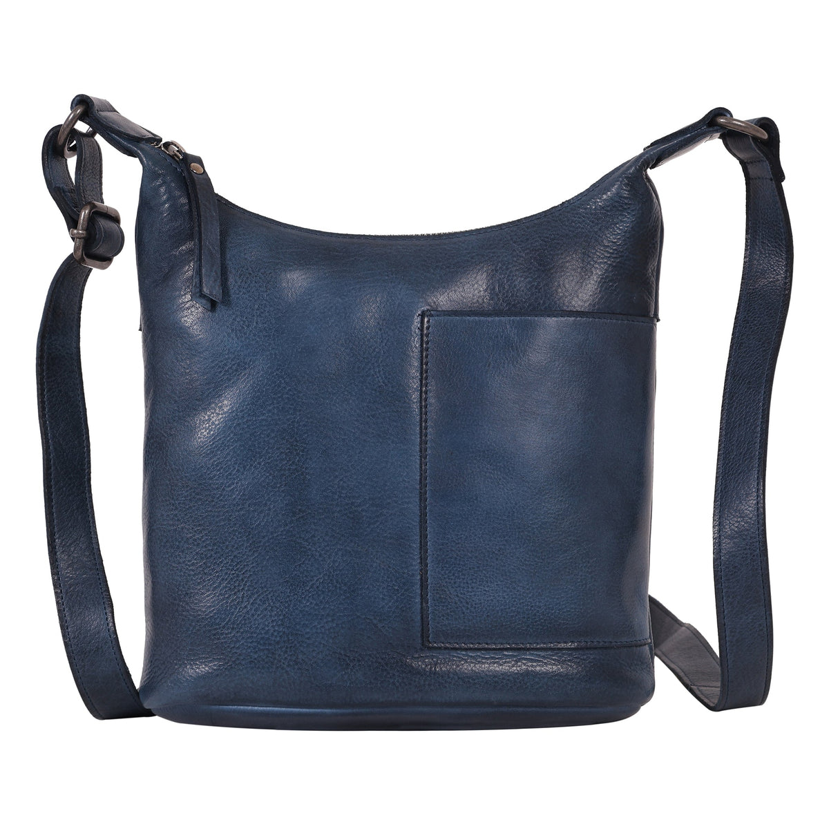 Kerry Leather Crossbody Bag - Indigo