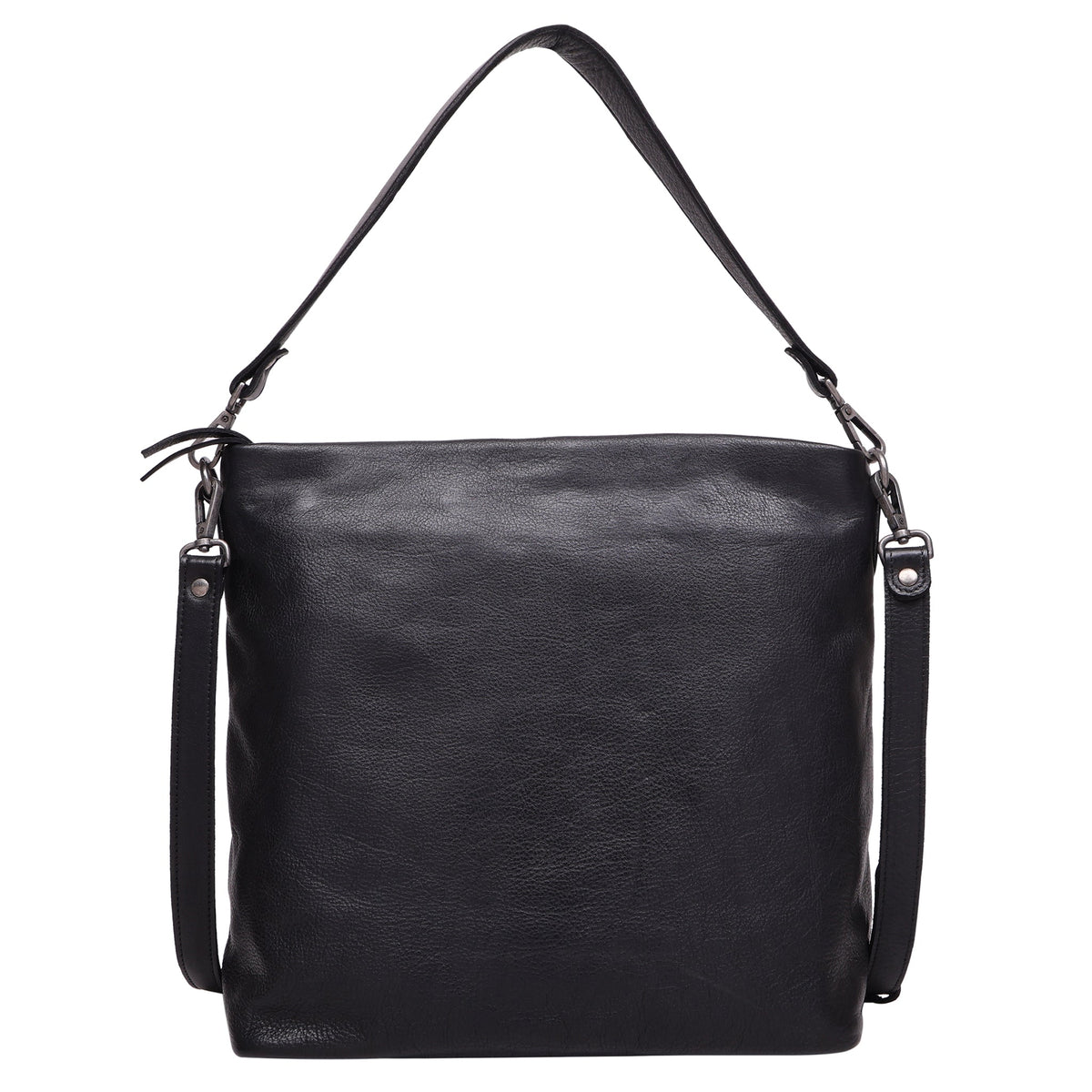 Gretchen Leather Crossbody Bag - Black
