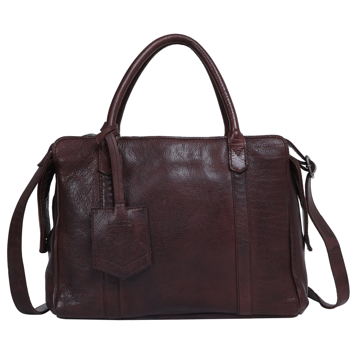James Leather Crossbody Bag - Brown