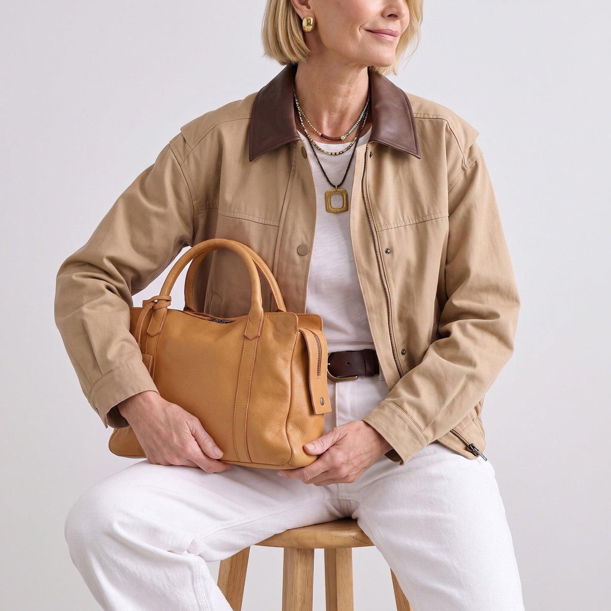 James Leather Crossbody Bag - Image 35