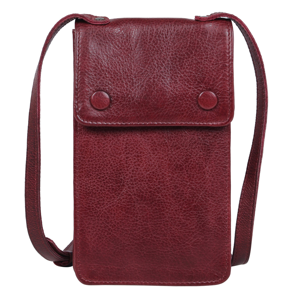 Halo Leather Crossbody - Oxblood