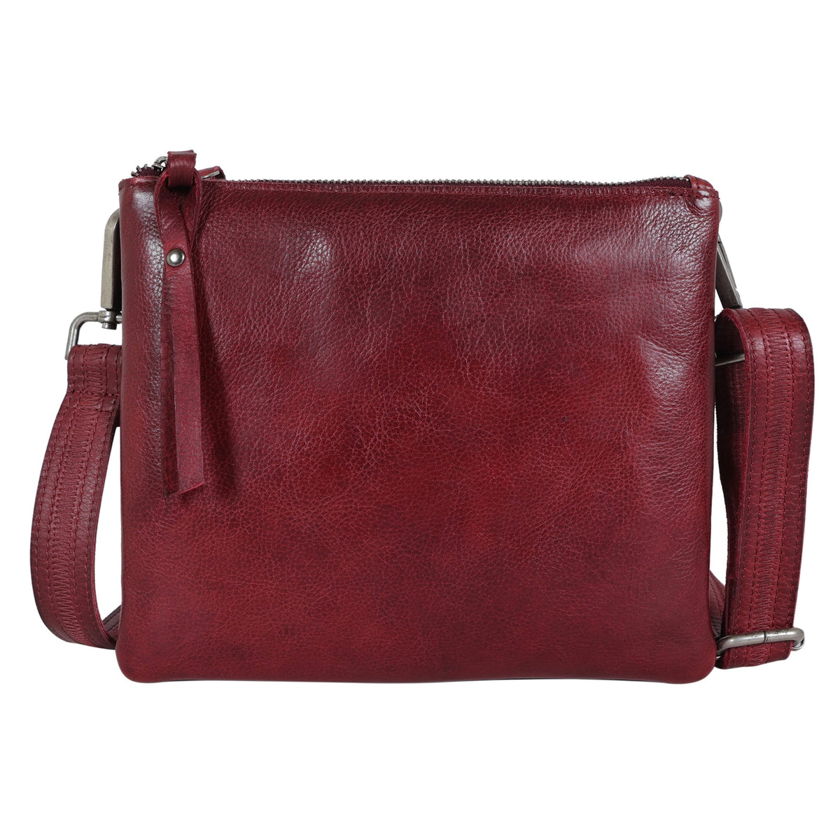 Jett Leather Crossbody - Oxblood