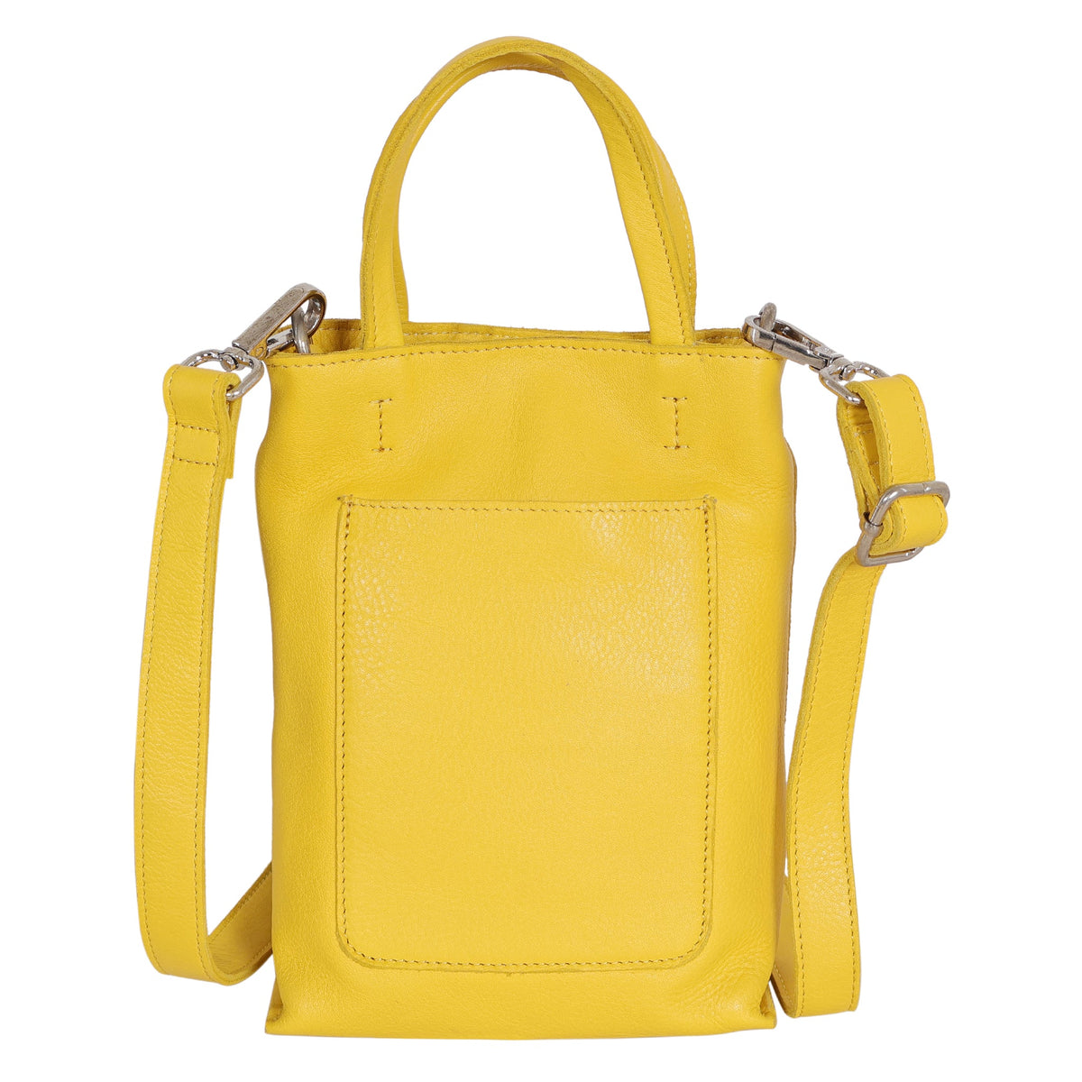 Fay Leather Crossbody - Lemon