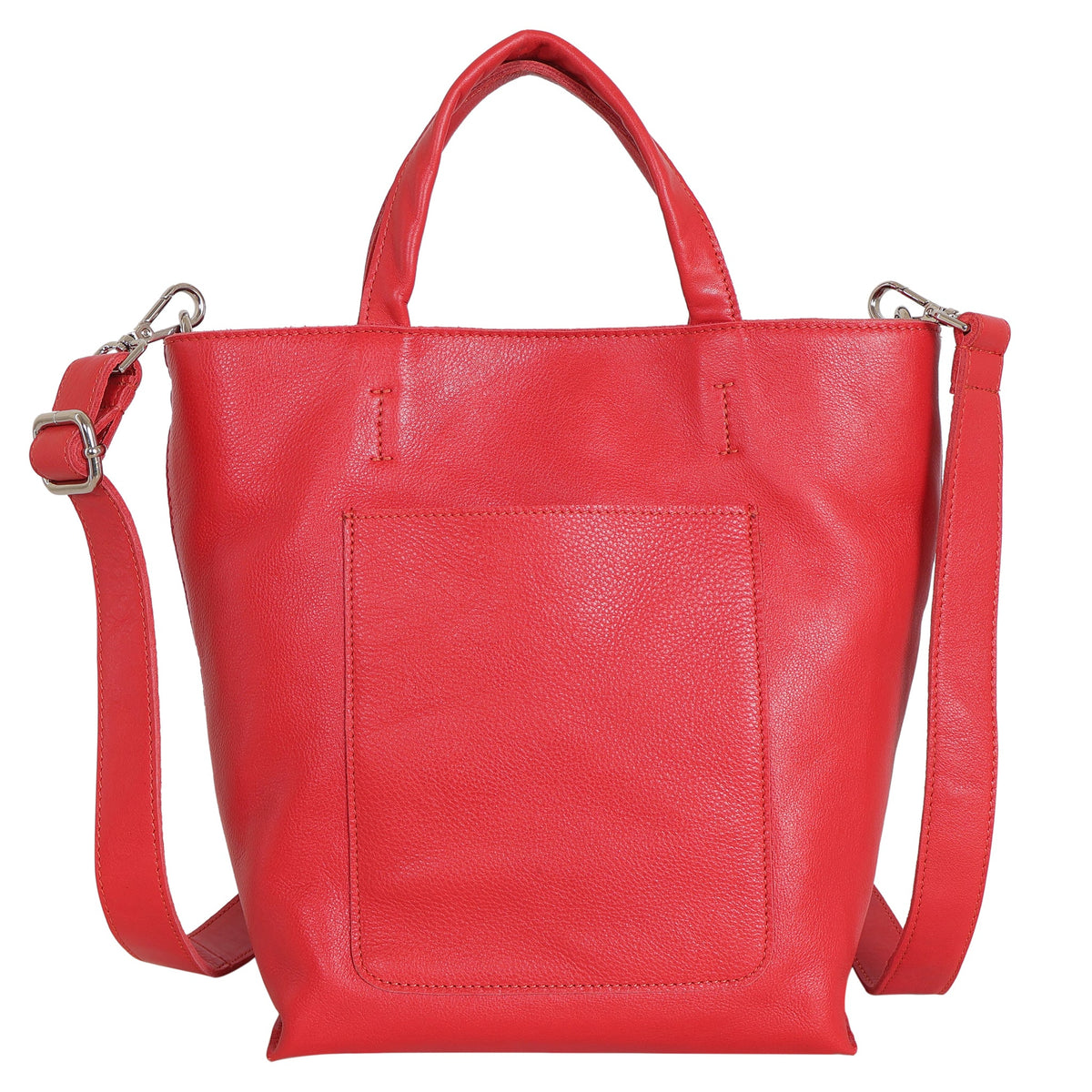 Fiona Leather Crossbody - Red