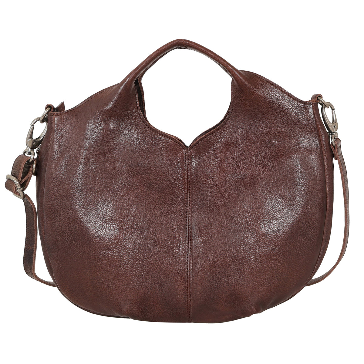 Darby Leather Crossbody Bag - Brown