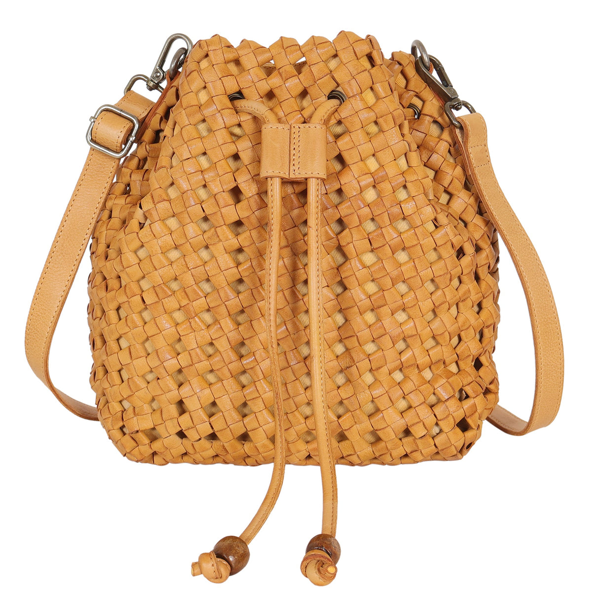 Catalina Leather Crossbody Bag - Camel