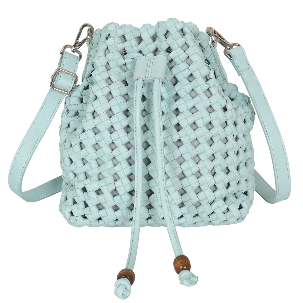 Catalina Leather Crossbody Bag - Mint