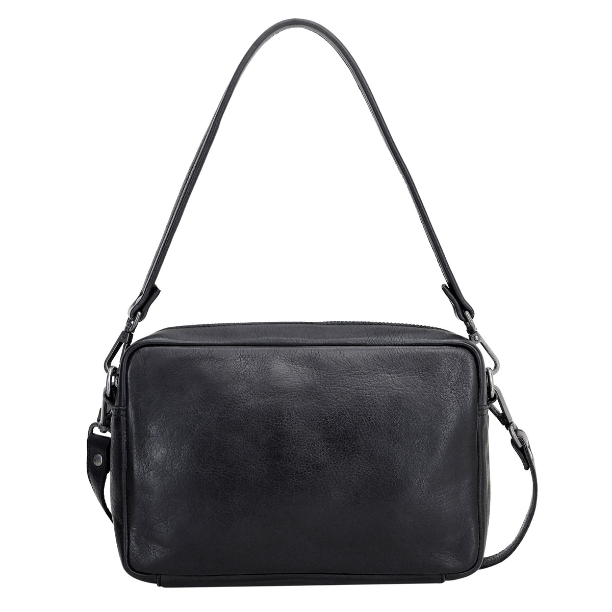 Draper Leather Crossbody Bag - Black