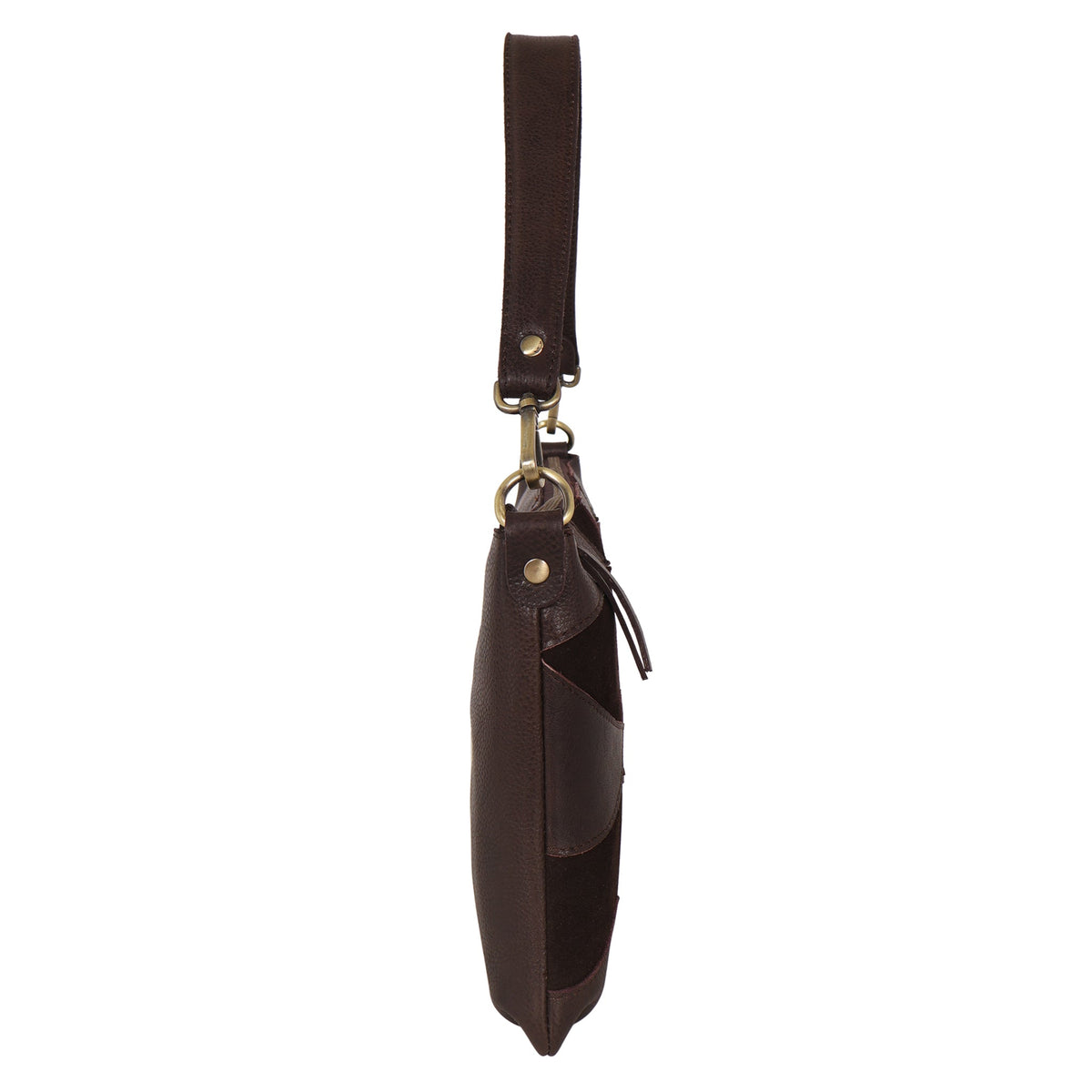 Stevie Suede Leather Crossbody Bag - Image 4