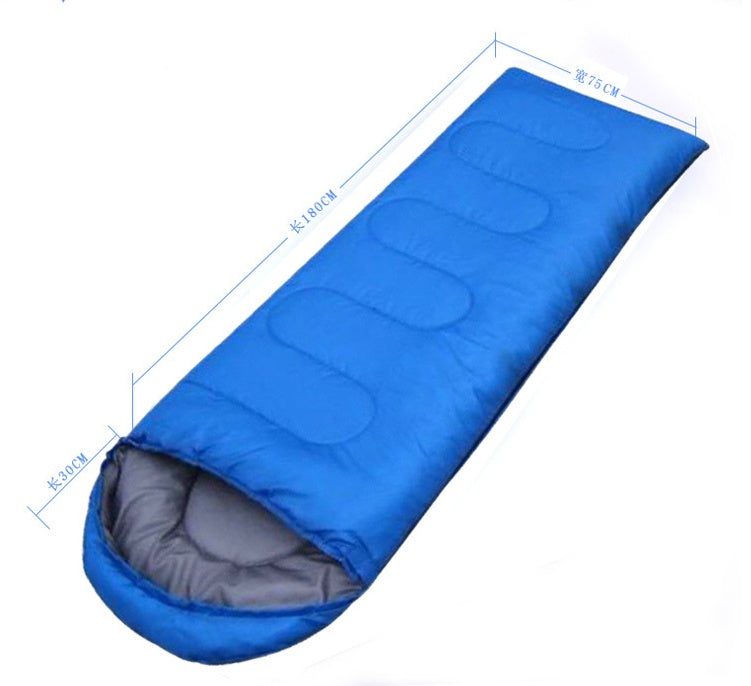 Outdoor Camping Waterproof Sleeping Bag - Blue3PC