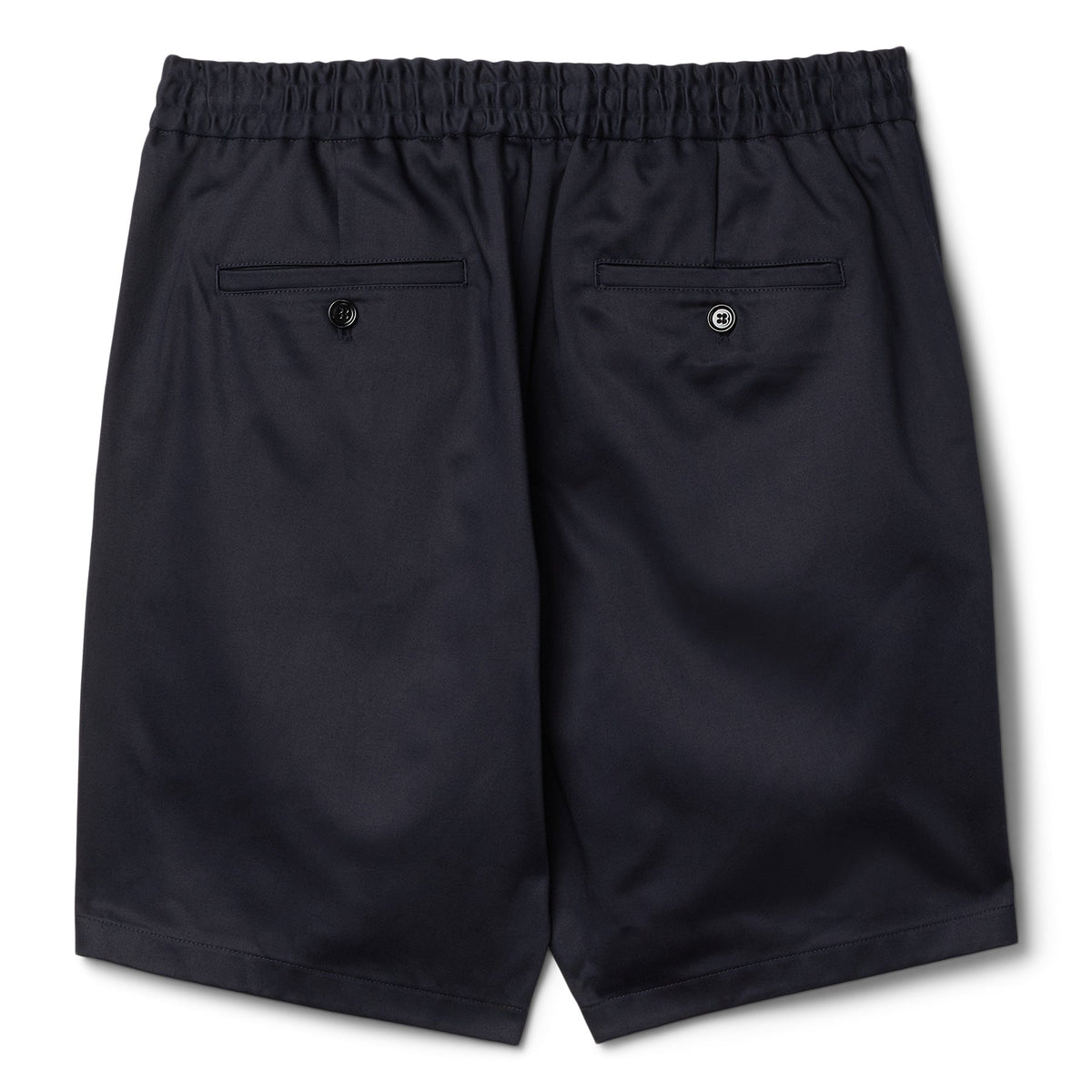 AMI Paris Elasticated Waist Shorts (Navy Blue) - Image 2
