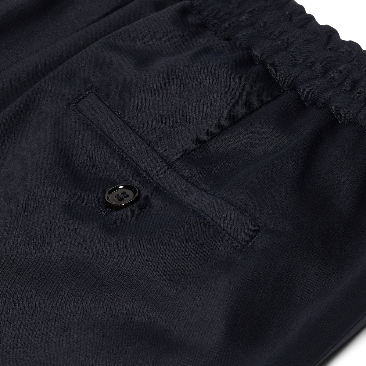AMI Paris Elasticated Waist Shorts (Navy Blue) - Image 4