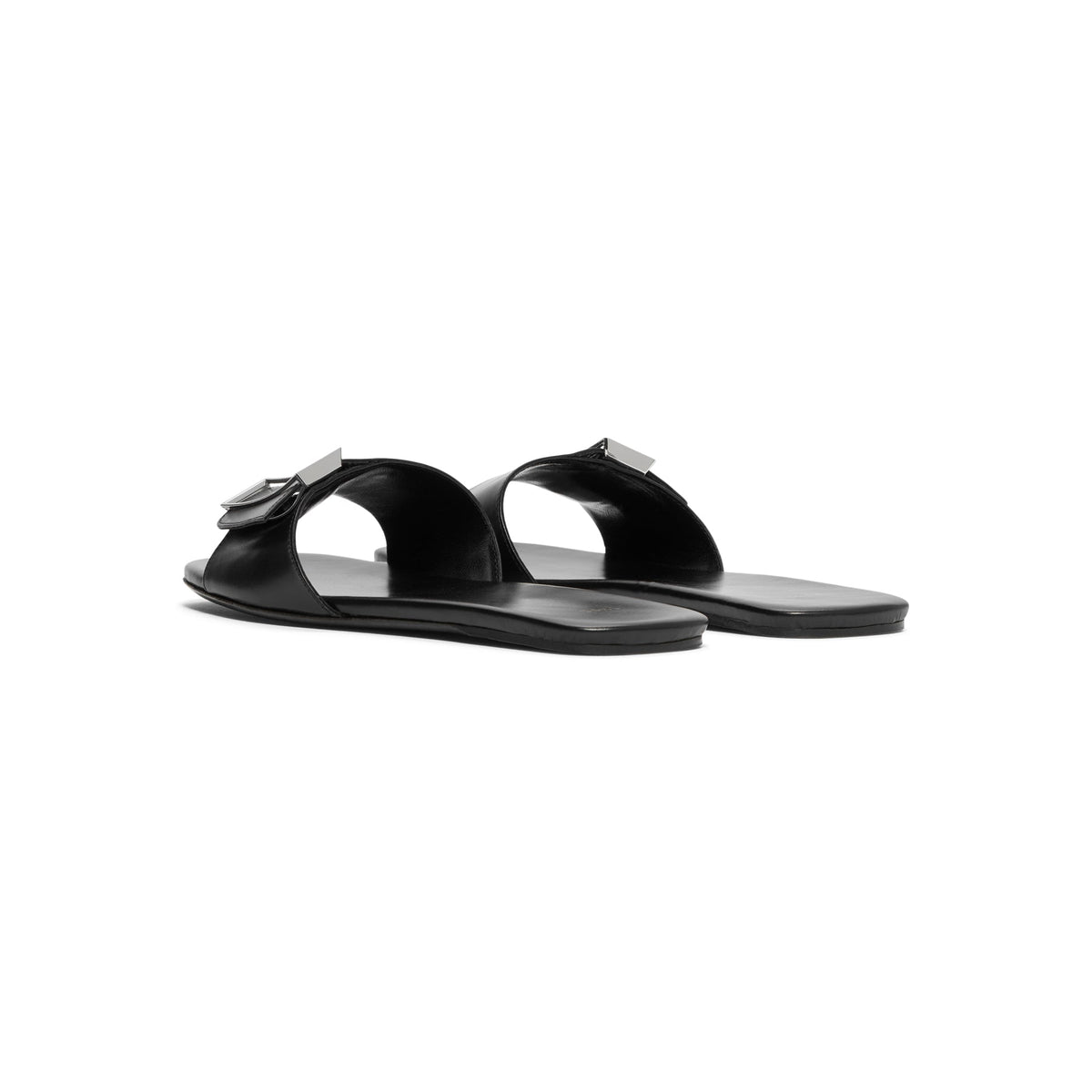 Jude Floor Flat (Black Leather) - Image 4