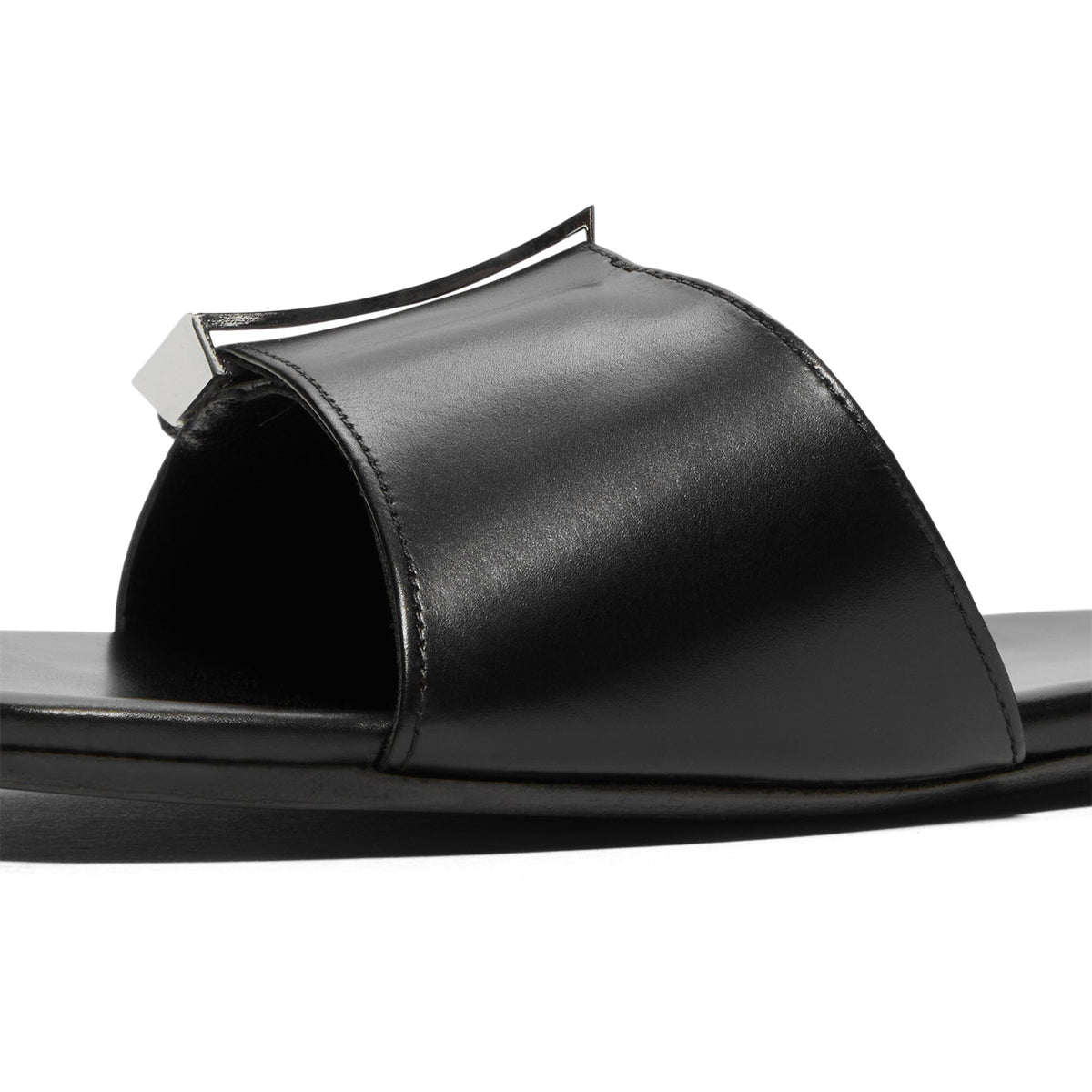 Jude Floor Flat (Black Leather) - Image 7