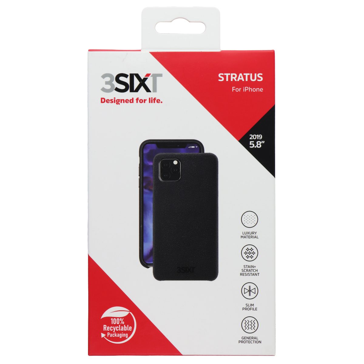 3SIXT Stratus Series Case for Apple iPhone 11 Pro - Black - New