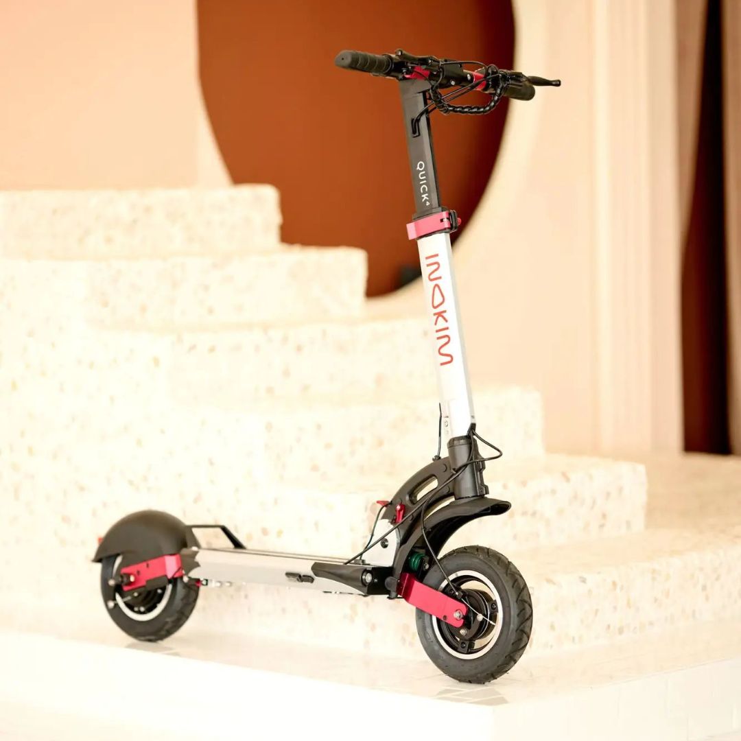 INOKIM - Quick4 Super Scooter w/44 miles Max Operating Range & 25 mph Max Speed - Silver - Excellent Condition - Image 3