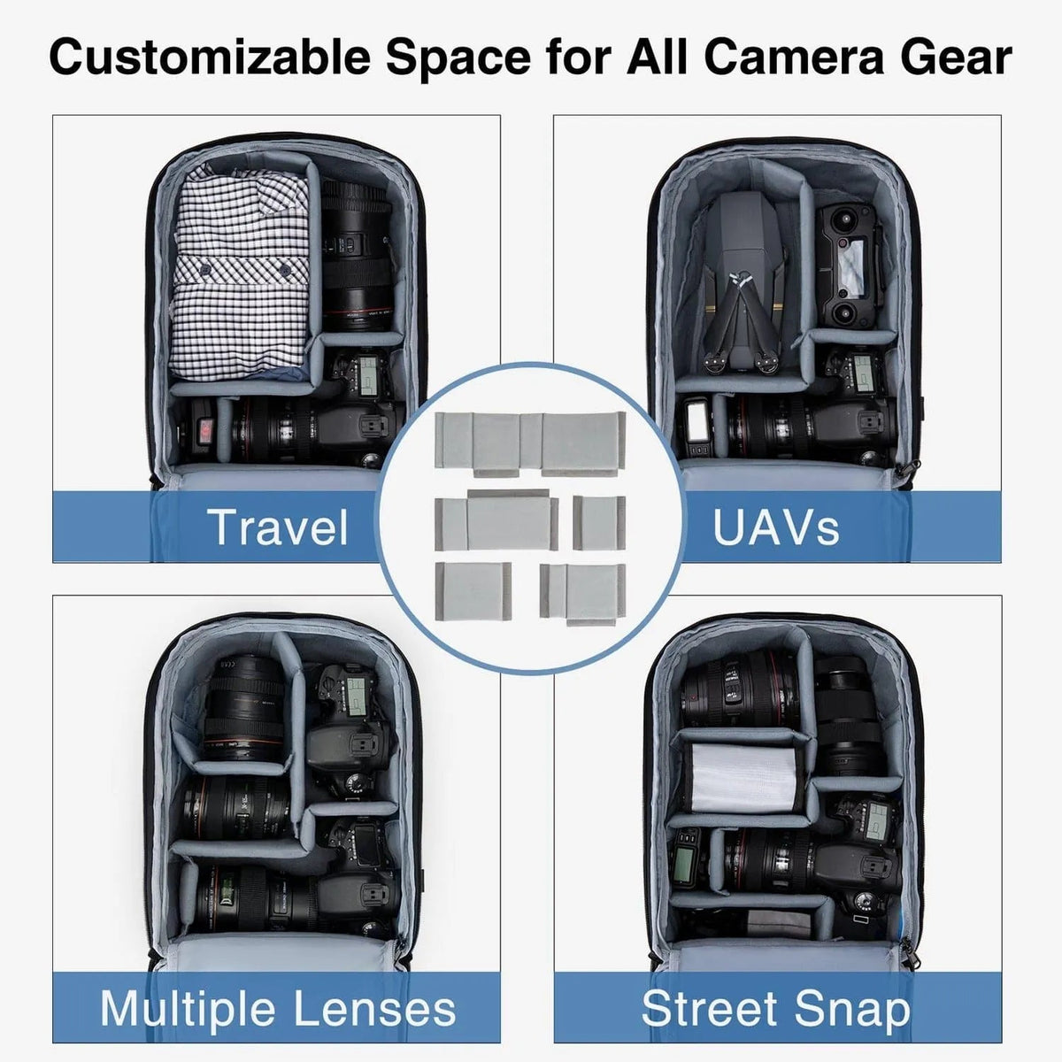 Anti-Theft Waterproof Camera Case Laptop Bag - Image 6