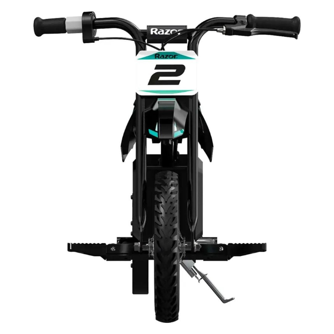 Razor - MX125 Dirt Rocket eBike for Kids w/ 5.3 Miles Max Operating Range and 8 mph Max Speed - Teal/Black - Image 3