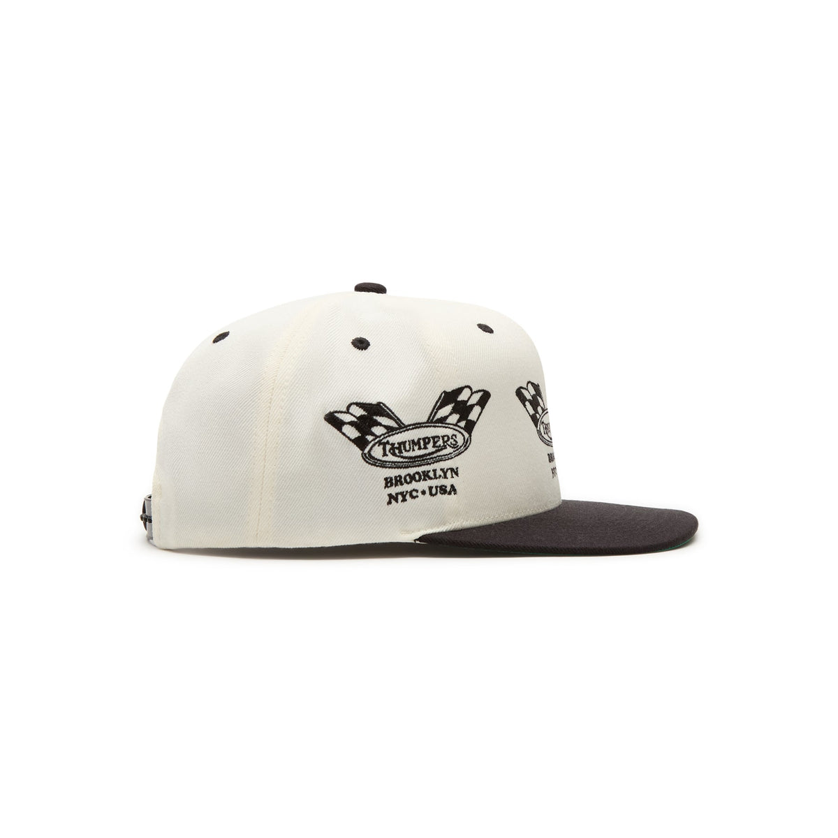 THUMPERS NYC Checked Flag 2 Tone Cap (Natural) - Image 2