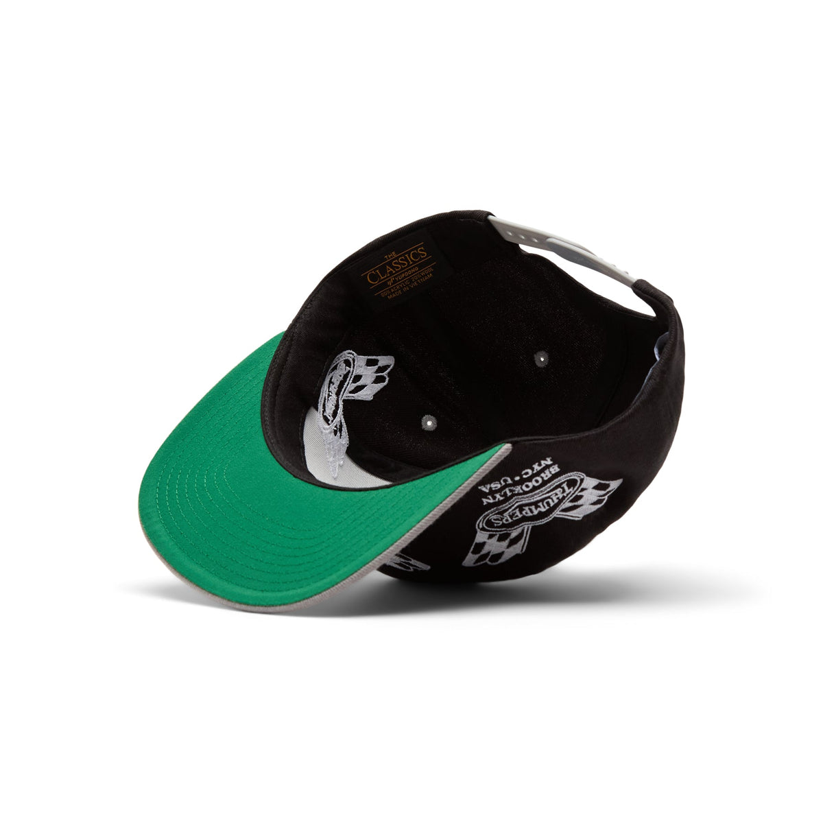 THUMPERS NYC Checked Flag 2 Tone Cap (Black) - Image 5