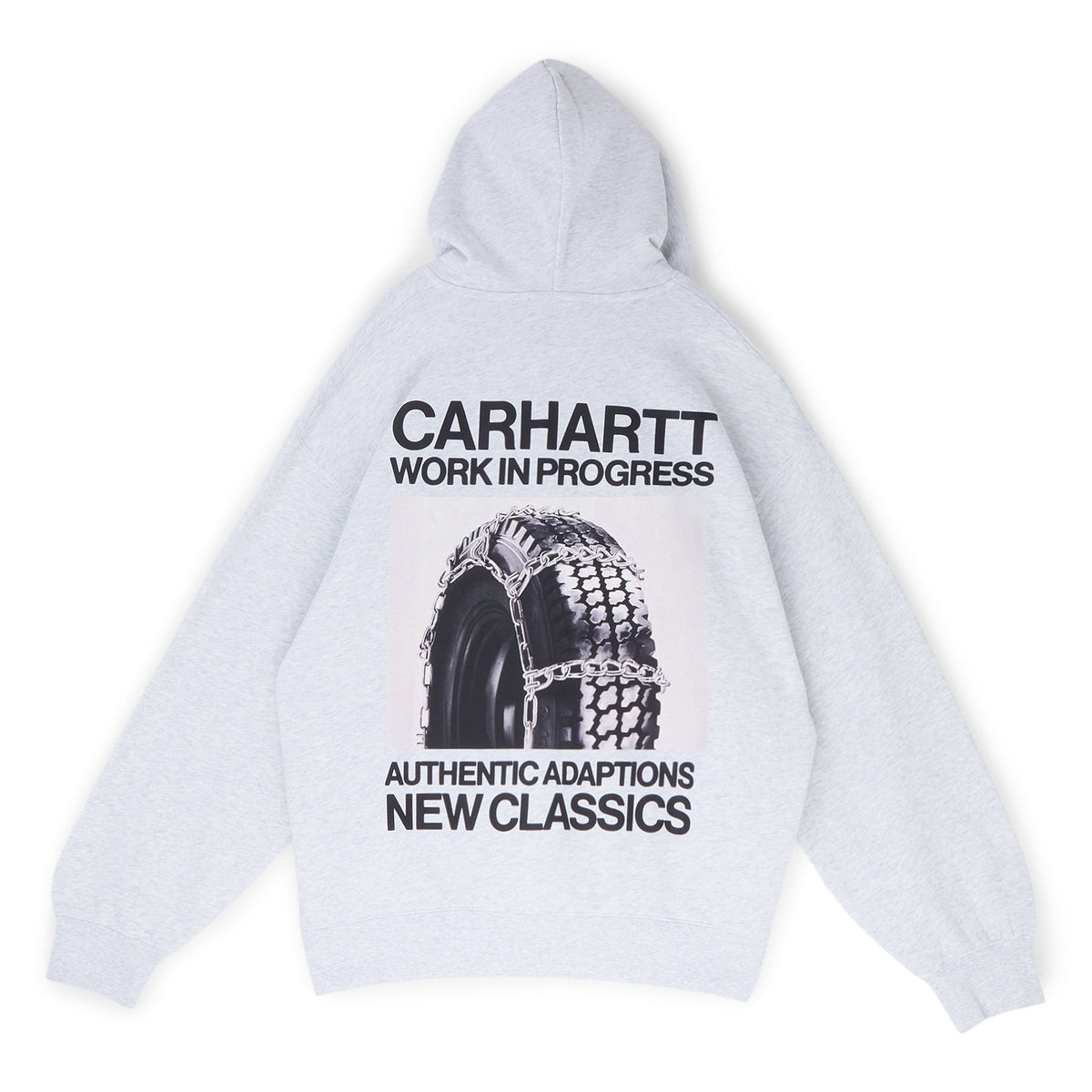Carhartt WIP Hooded Sean Hamilton Sweat (Ash Heather) - Image 2