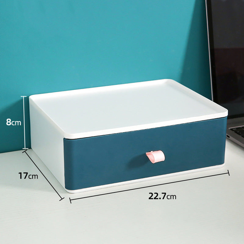 Hot Selling Cosmetics Home Storage Plastic Box - Blue