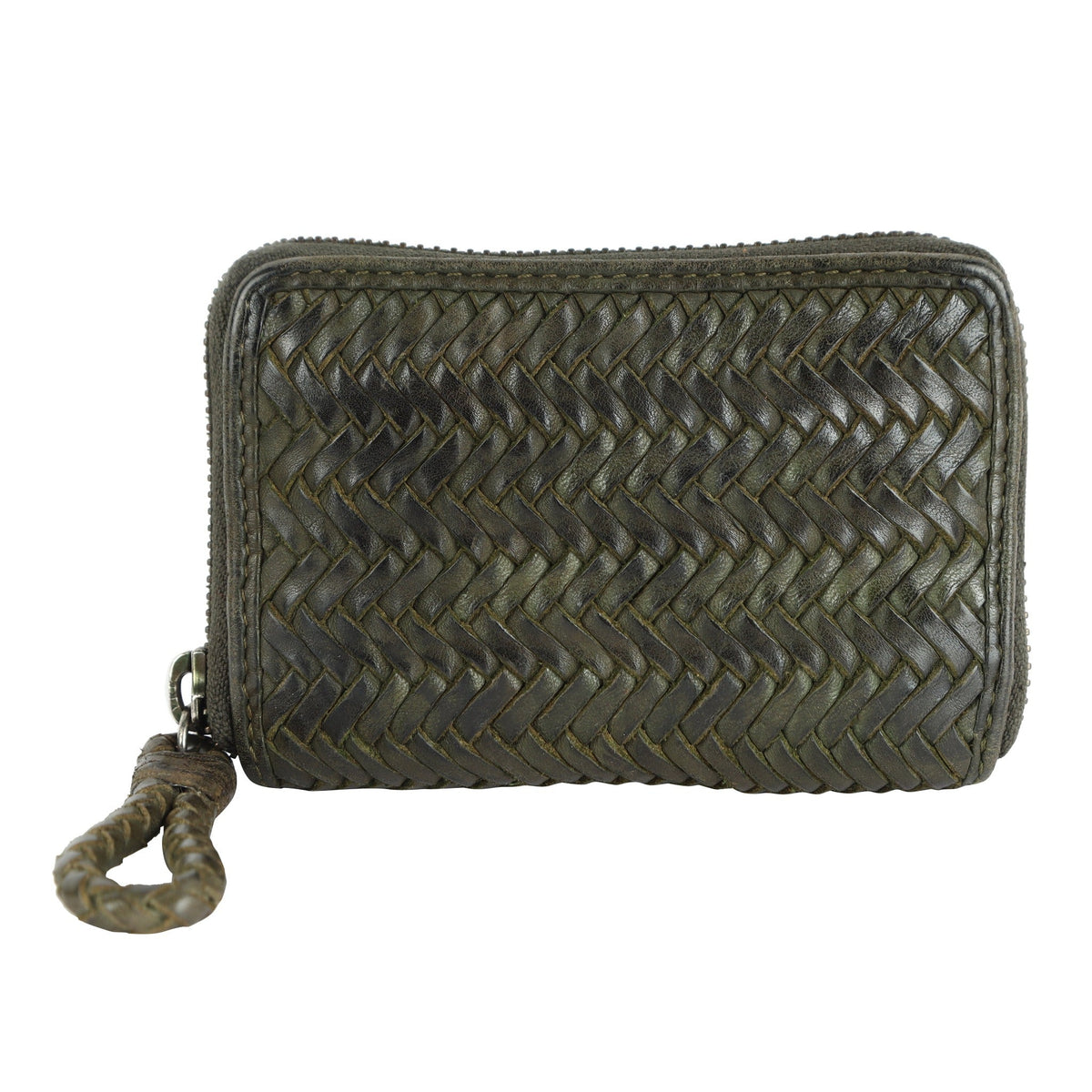 Smith Leather Wallet - Olive