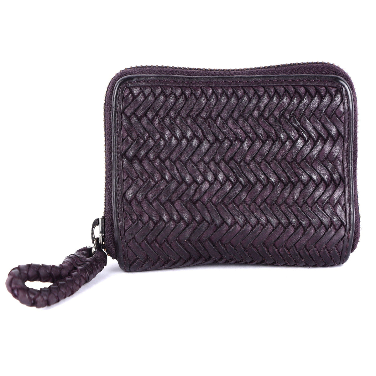 Skye Leather Wallet - Aubergine
