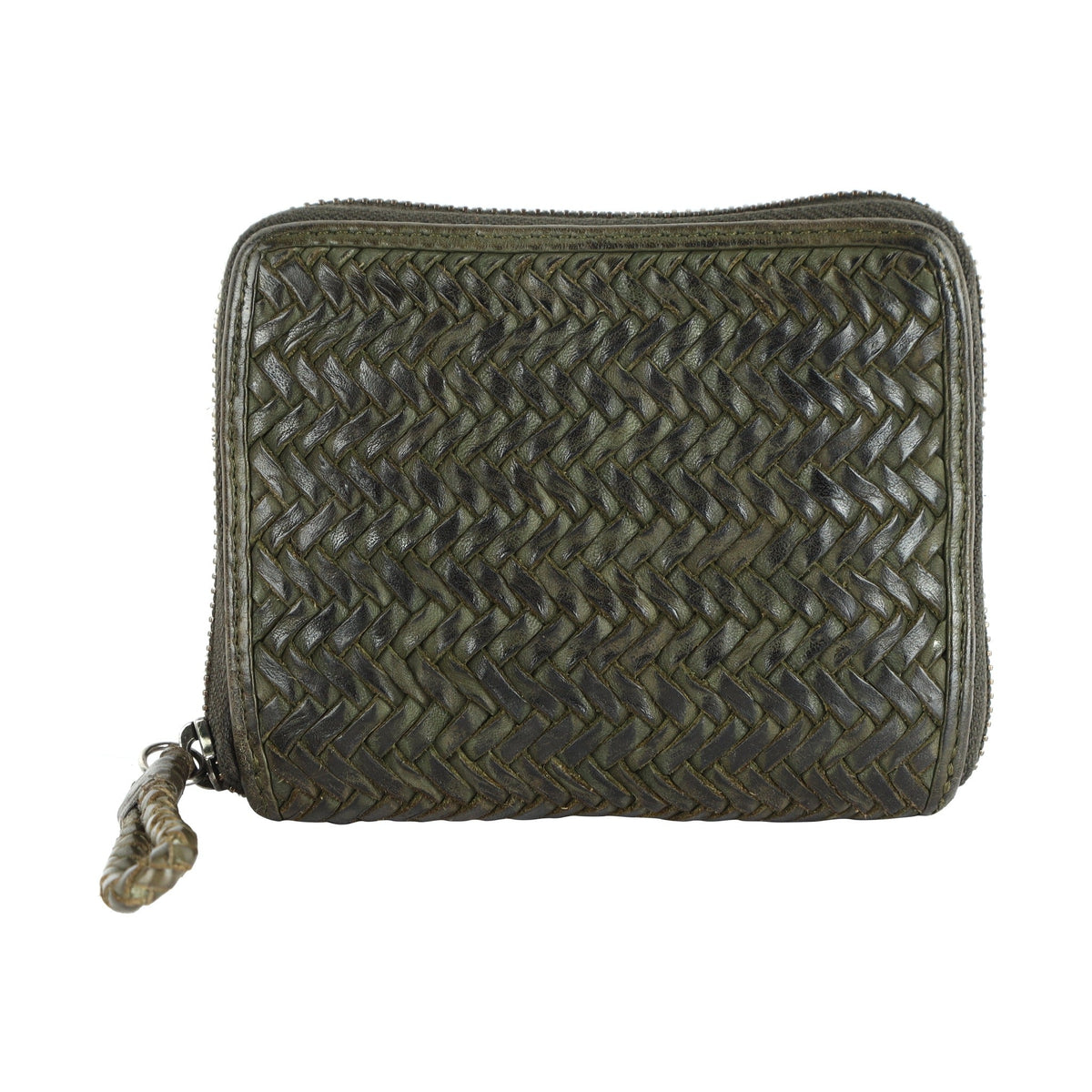 Skye Leather Wallet - Olive