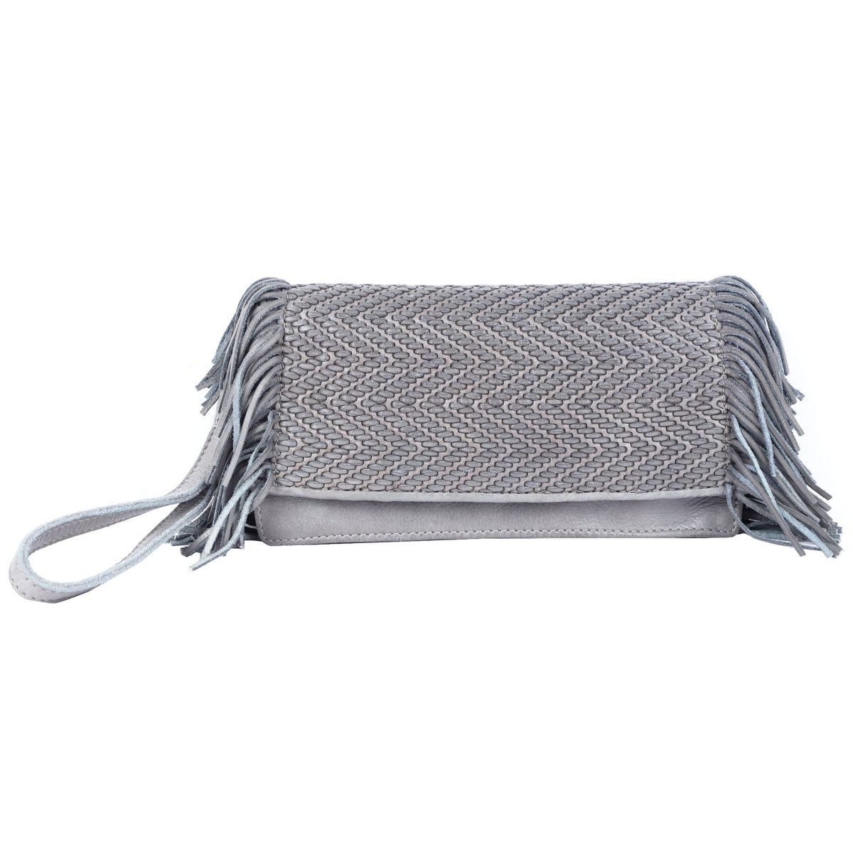 Glory Leather Clutch - Mist