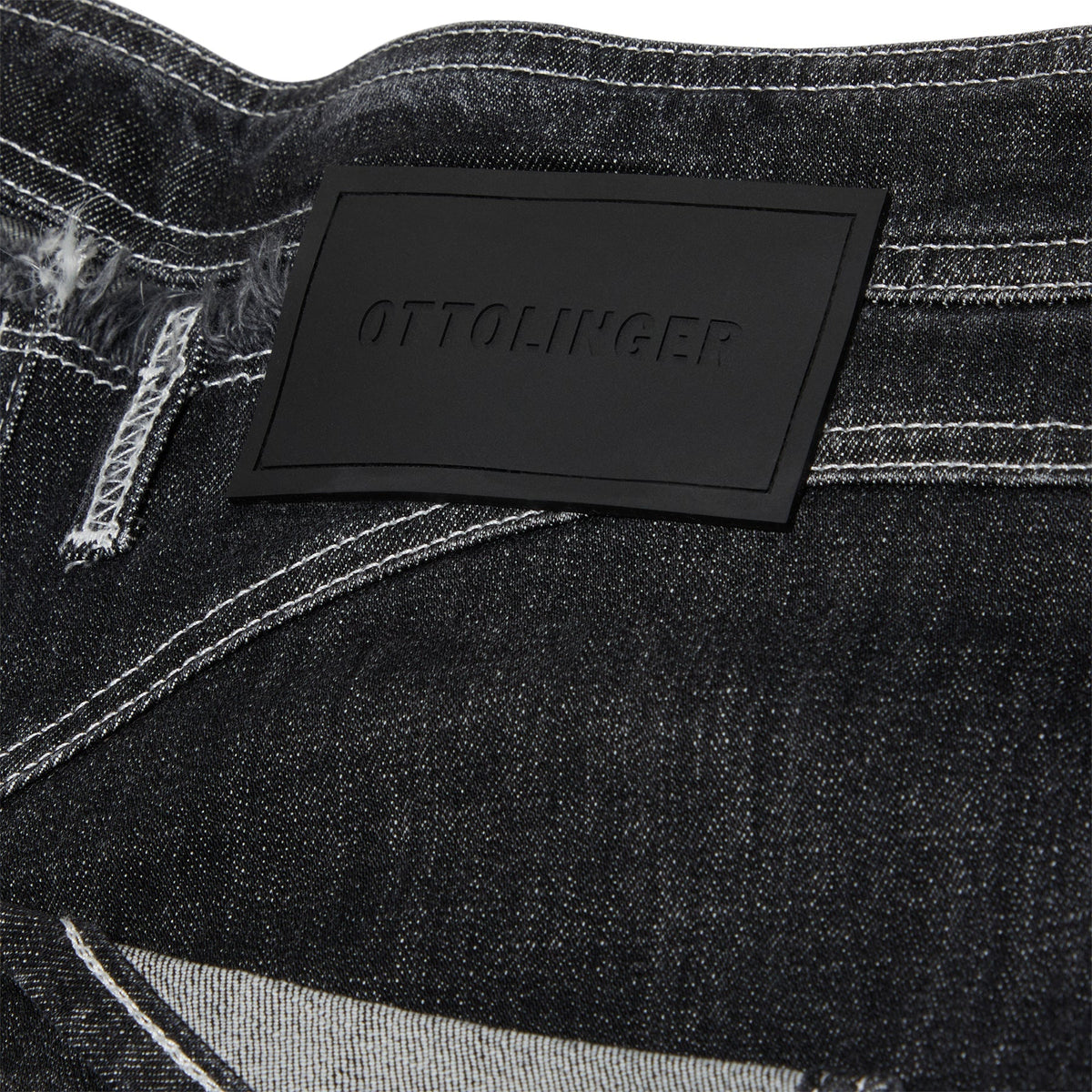 Ottolinger Open Back Jeans Hotpants (Black wash) - Image 3
