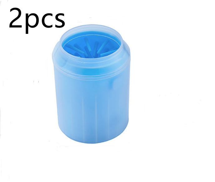 Pet Paw Cleaner Cup Kit - 2PCS blue