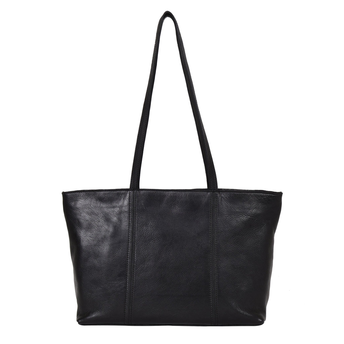 Margot Leather Tote Bag - Black