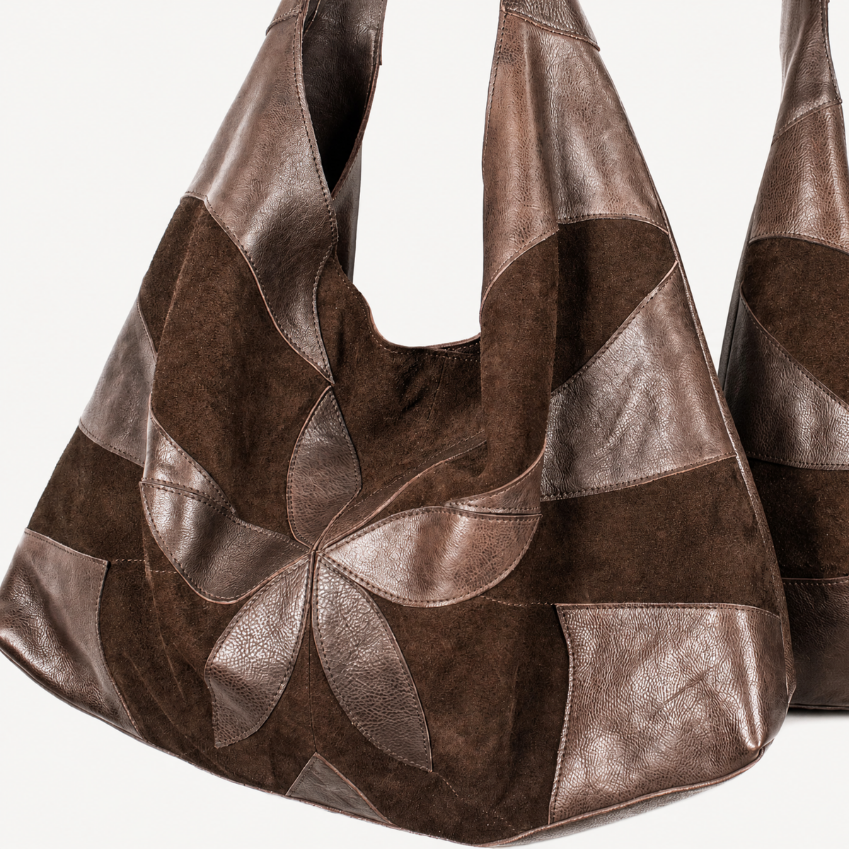 Petite Lindsey Suede Leather Shoulder Bag - Image 9