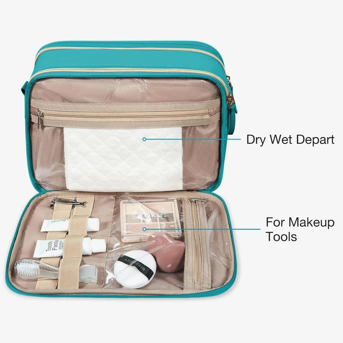 Travel Water-resistant Makeup Organizer Bag - Image 23